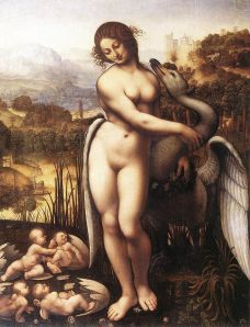 'Leda and the Swan' - a copy from the lost original by Leonardo da Vinci